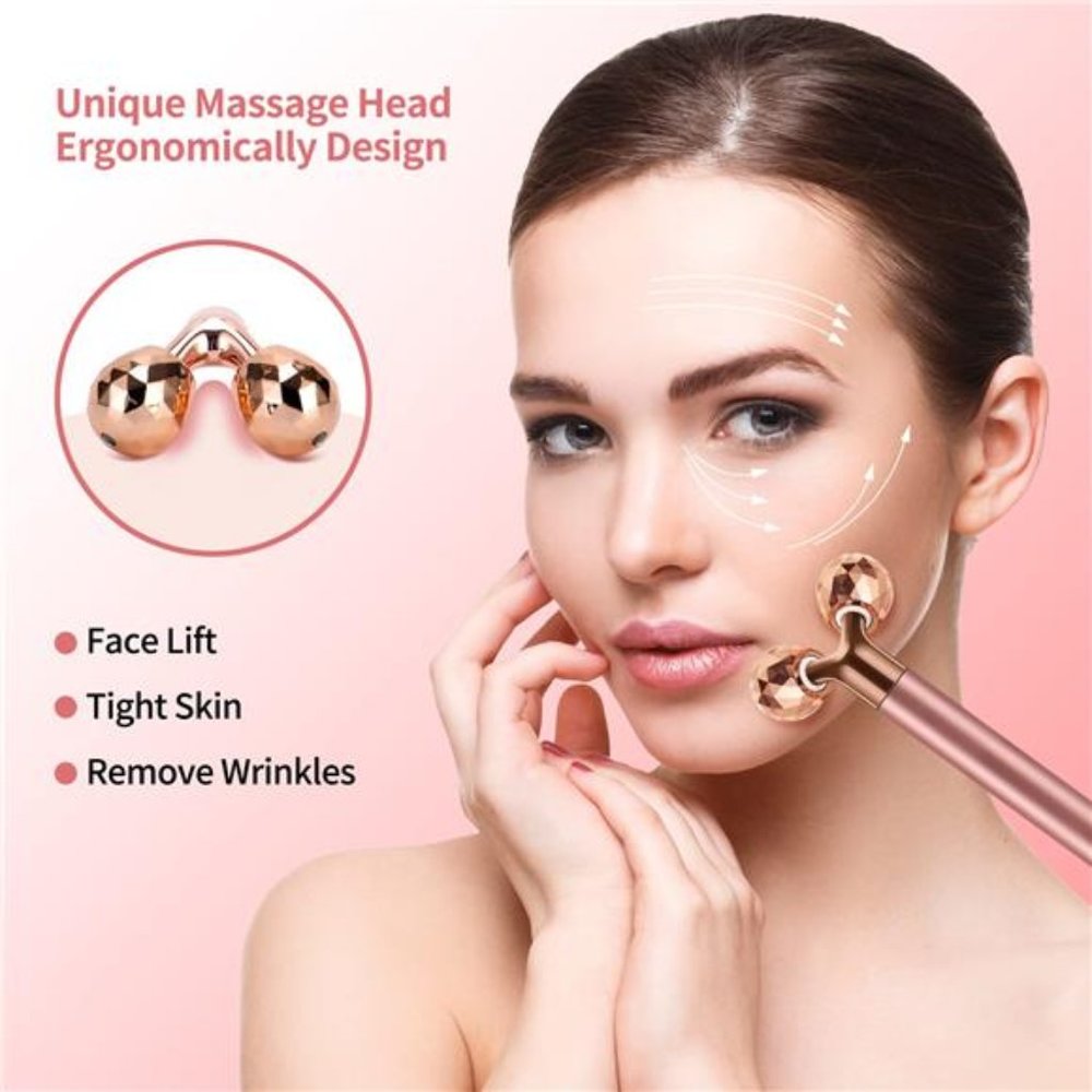 2-IN-1 Face Massager  3D Roller and Crescent-Shape Face Massager - Picture 7 of 8